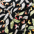 Export Rayon Printed Fabrics Design Feather And Leaves